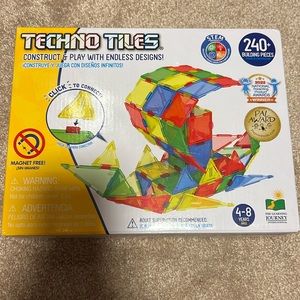 Techno Tiles STEM 240+ Building Set Gift 4-8 yr olds